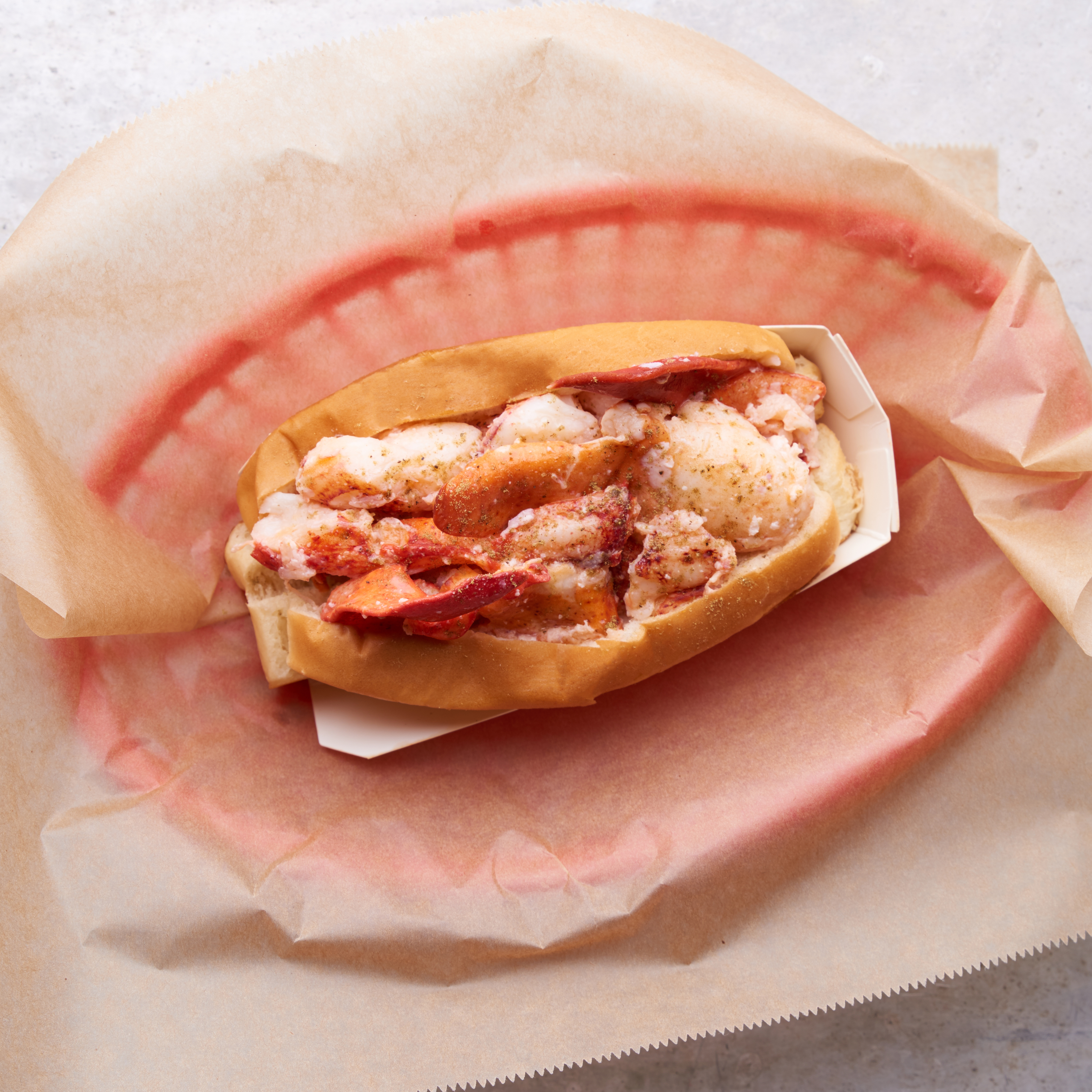 lobster roll in a basket